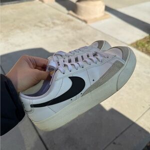 Nike Classic White and Black Platform